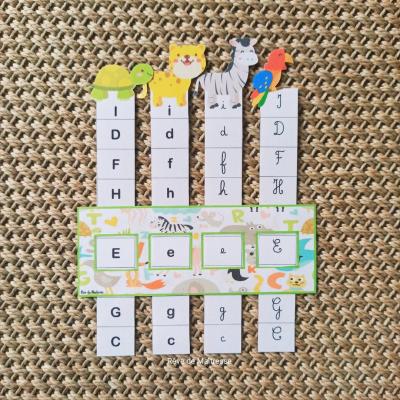 Les cartes à glisser des lettres 4