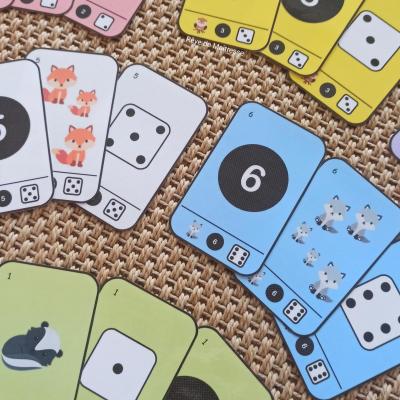 Jeu de familles de 1 à 6