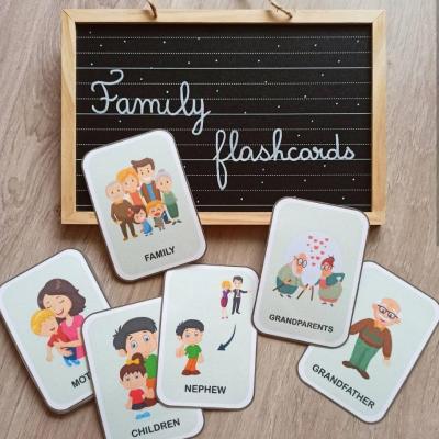 FLASHCARDS - FAMILLE EN ANGLAIS -