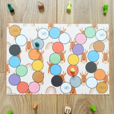 LE JEU DE PISTE DES COULEURS - ANGLAIS -